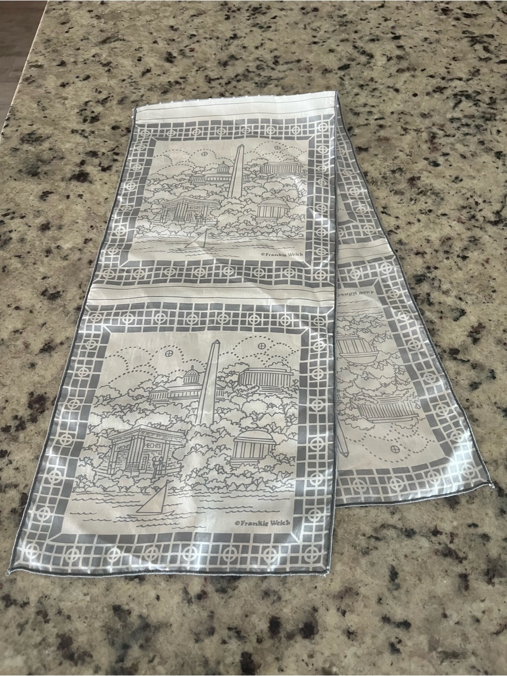 VTG. Frankie Welch 100% Silk Scarf